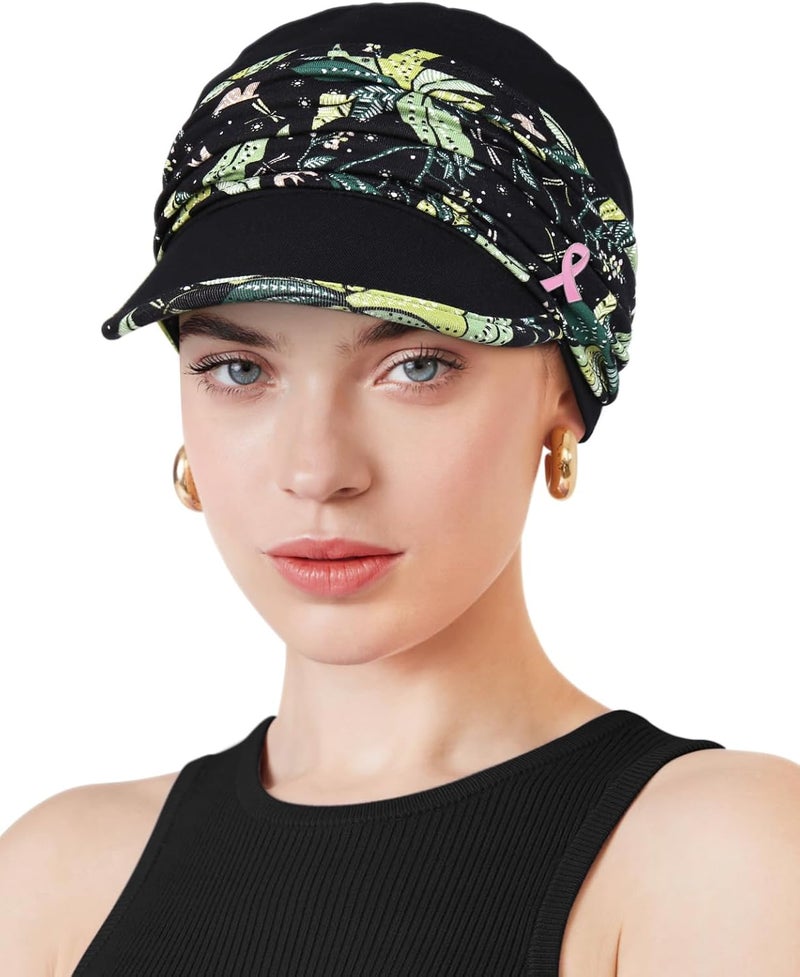 Awefeel Chemo Headwear Viscose Newsboy Cap for Women Fall and Winter Hats - Image 1